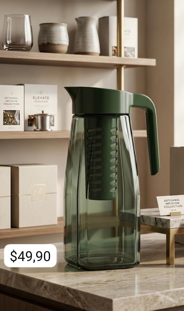 Jarra com Infusor Verde